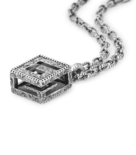 gucci square g necklace|Gucci chain link necklace.